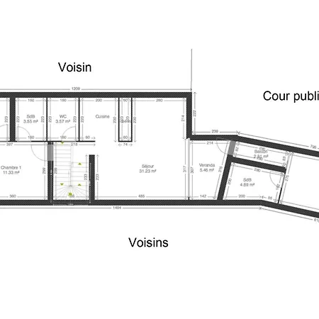 75m2 Flat On The Harbour Car Park Included